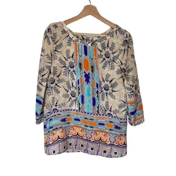 Anthropologie Maeve Silk Sidney Floral Blouse Top - Picture 2 of 11